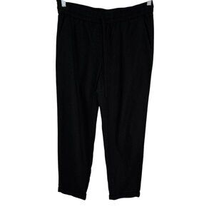 J.Crew Black Linen-Cotton Blend Cropped Pants Size 10